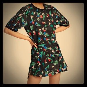 ADIDAS Floral Allover Print Tee Dress